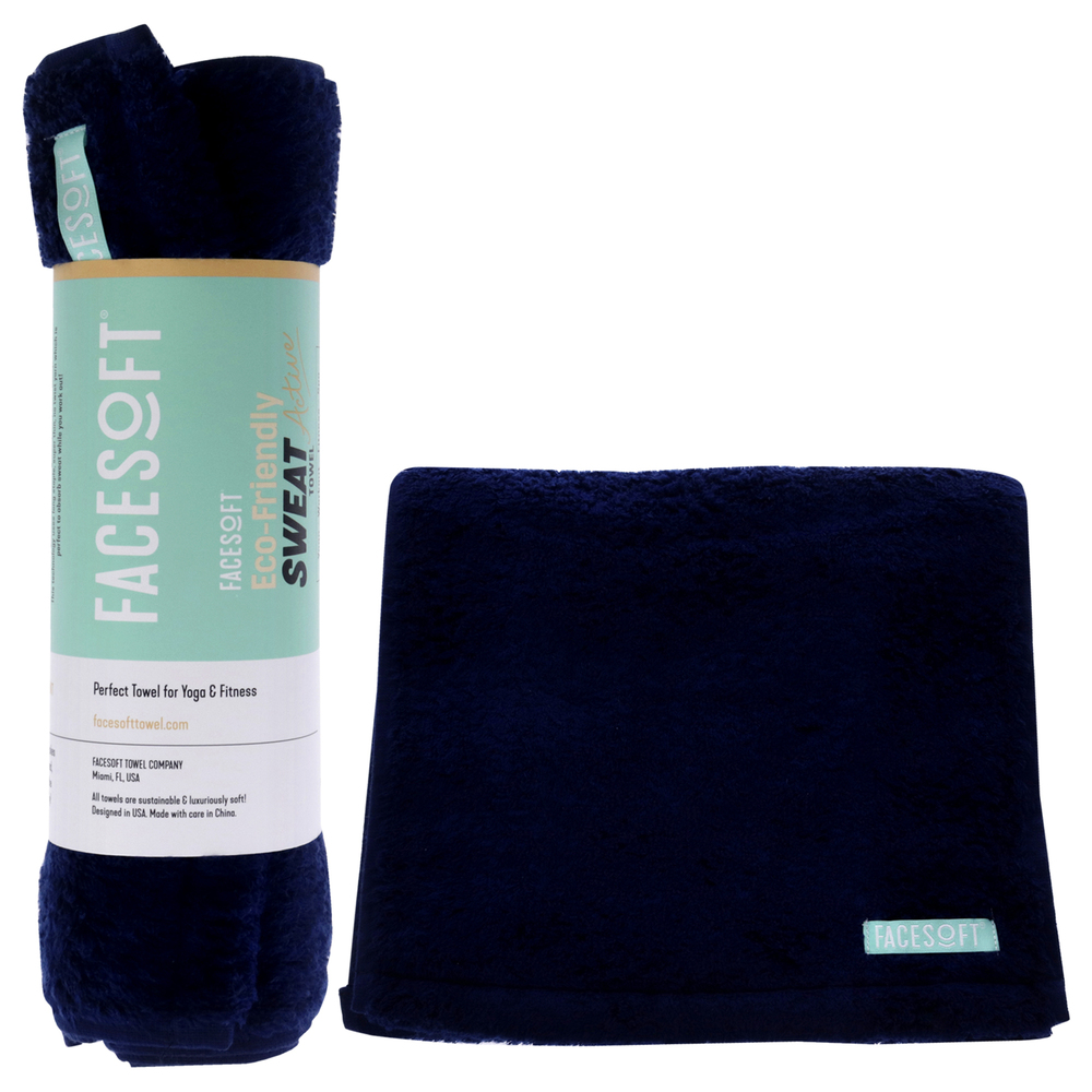 Eco Sweat Active Towel - Navi by Facesoft for Unisex - 1 Pc Towel